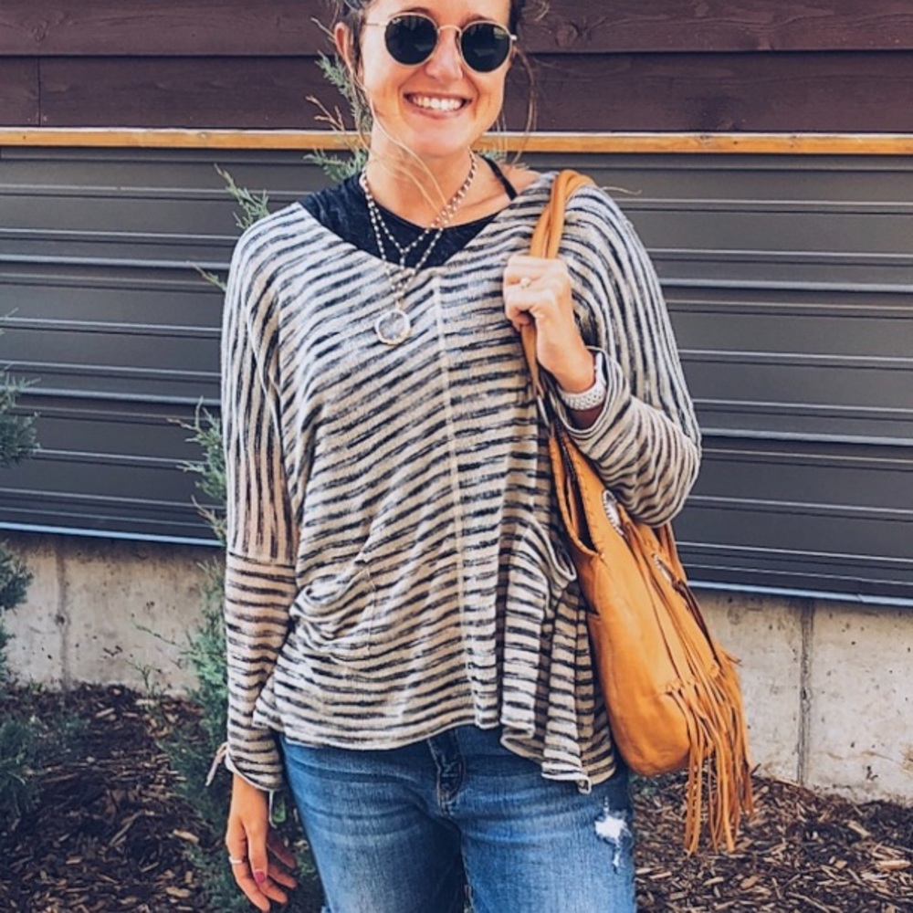Altar’d State Oversized Stripe Sweater